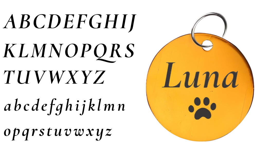 Cat Dog ID Tags, Personalized Pet Tags, Custom Text,Aluminium Round ID Tags