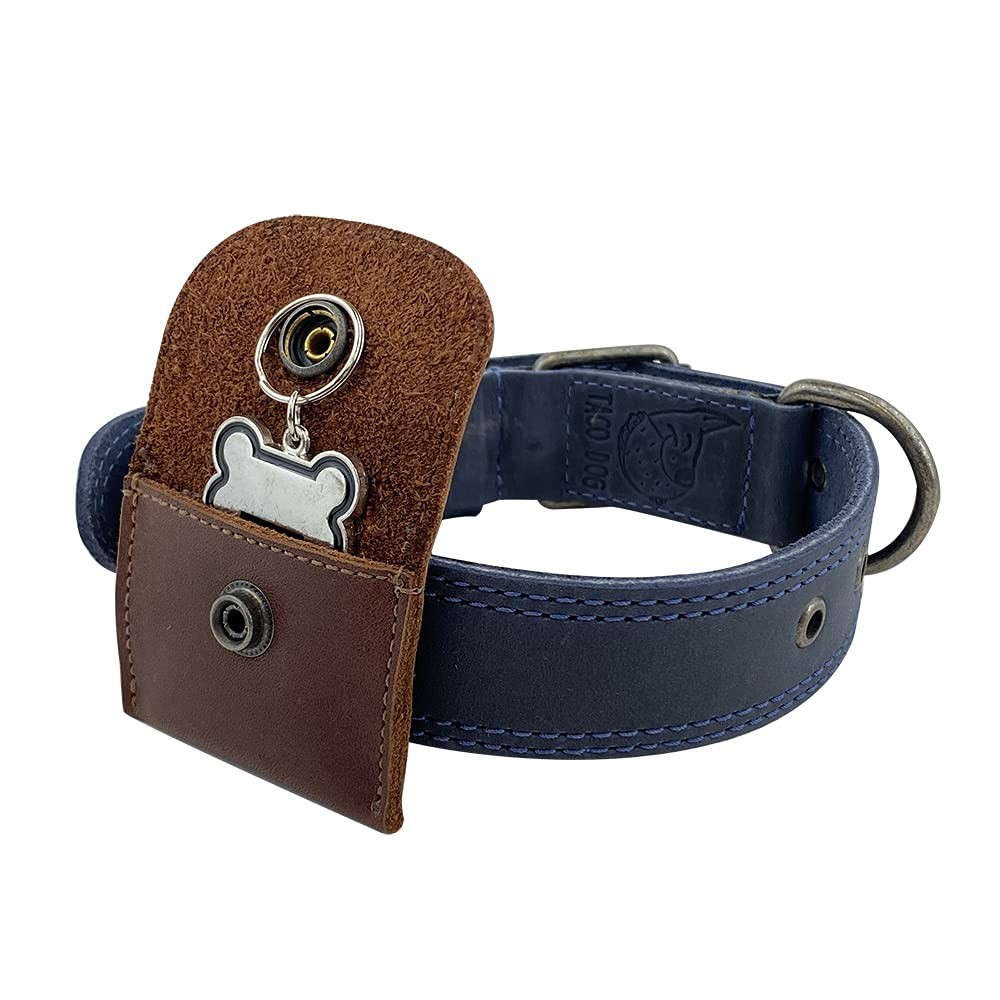 , Dog Tag Silencer Handmade from 100% Full Grain Leather – Durable Pouch with…