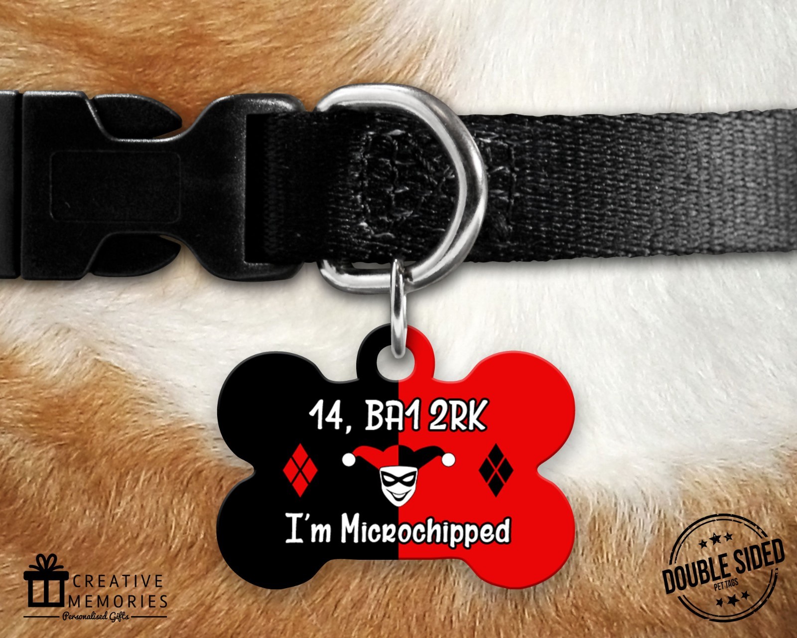 Custom Personalised Pet Dog Name ID Tag For Collar Pet Tags – Dr Harley Quinn
