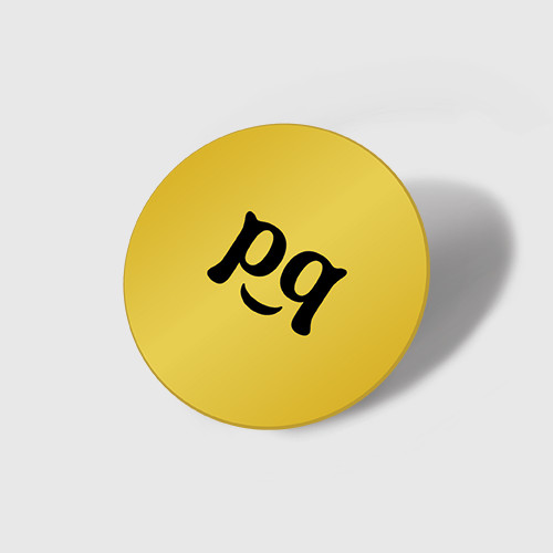 Popqoq Digital Business Card | Yellow Thin Tag | Tap & Share