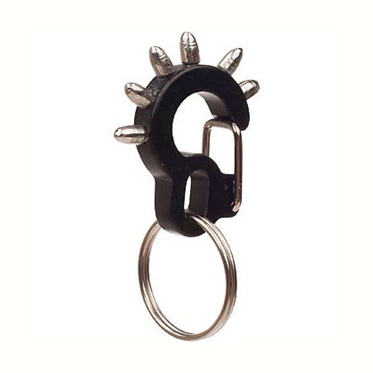 Rubit Dog Pet Tag Holder Clip, Quick Release, Black Spike, Small or Medium