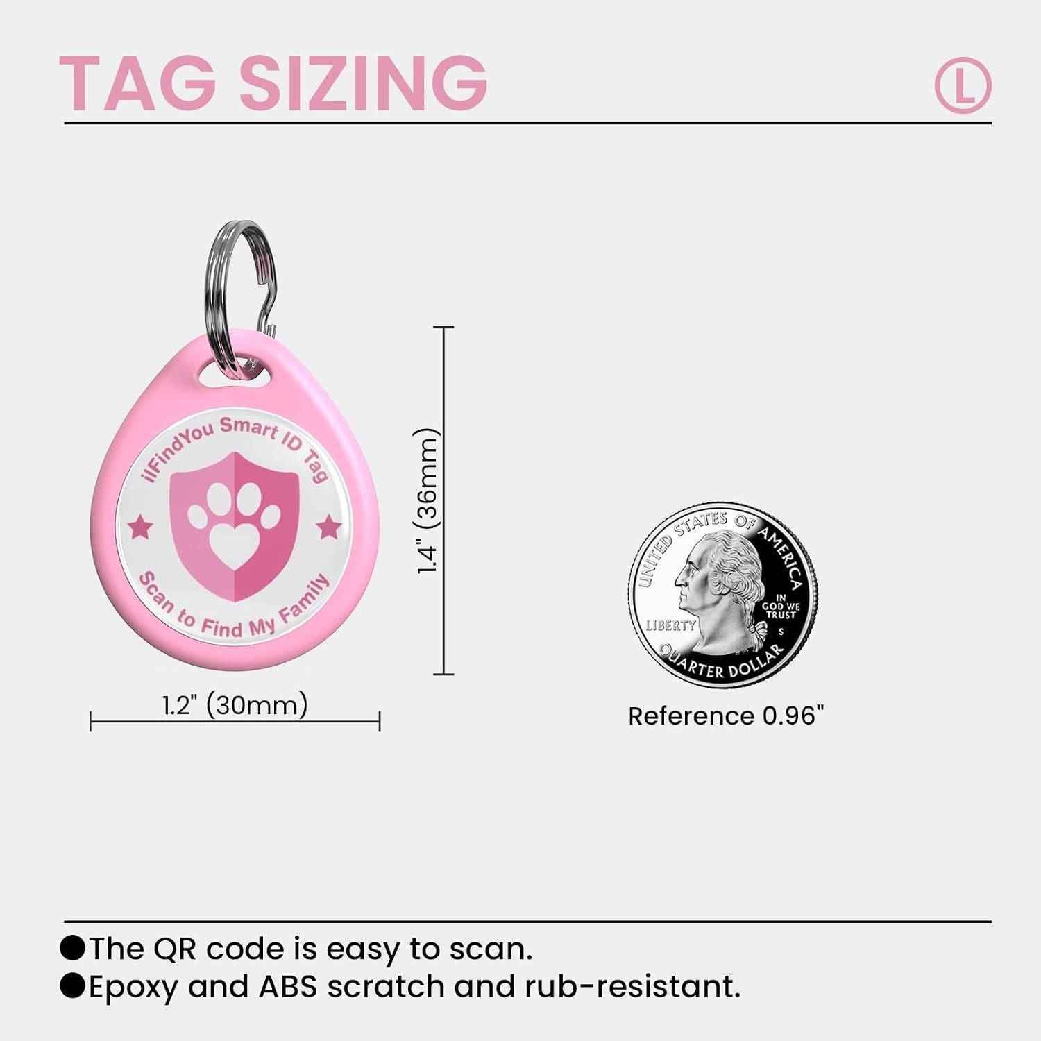 Dog Tags Personalized, QR Code Pet ID Tags for Dog Collar, Online Profile, Sc…
