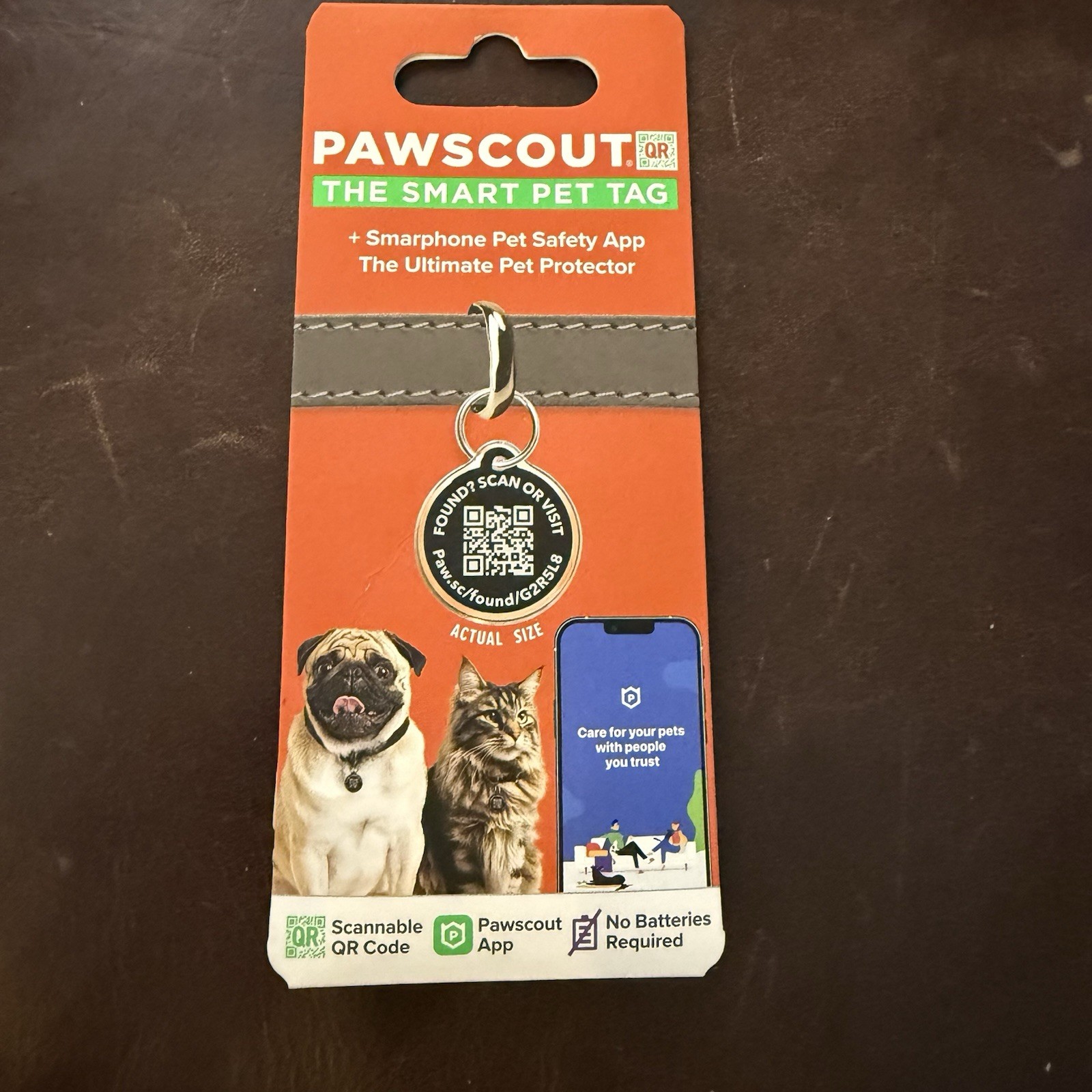 Pawscout QR The Smart Pet Tag Finder for Dogs and Cats Connects To Your Phone