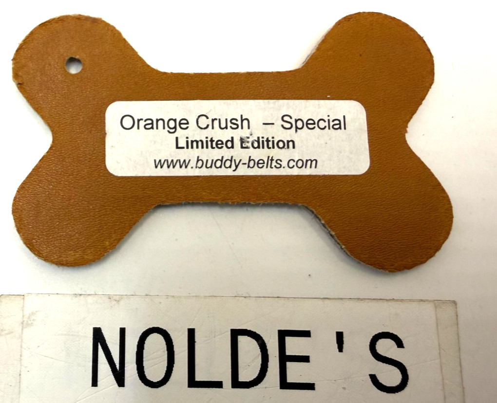 Buddy Belt Orange Crush Bone Shaped Key Fob DS255B4TF993