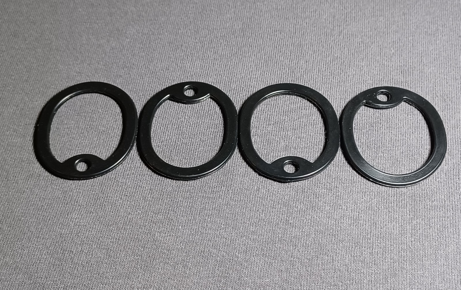 4 Black Dog Tag Silencers Army, Marines, Navy, Air Force, Space Force, USCG USBP