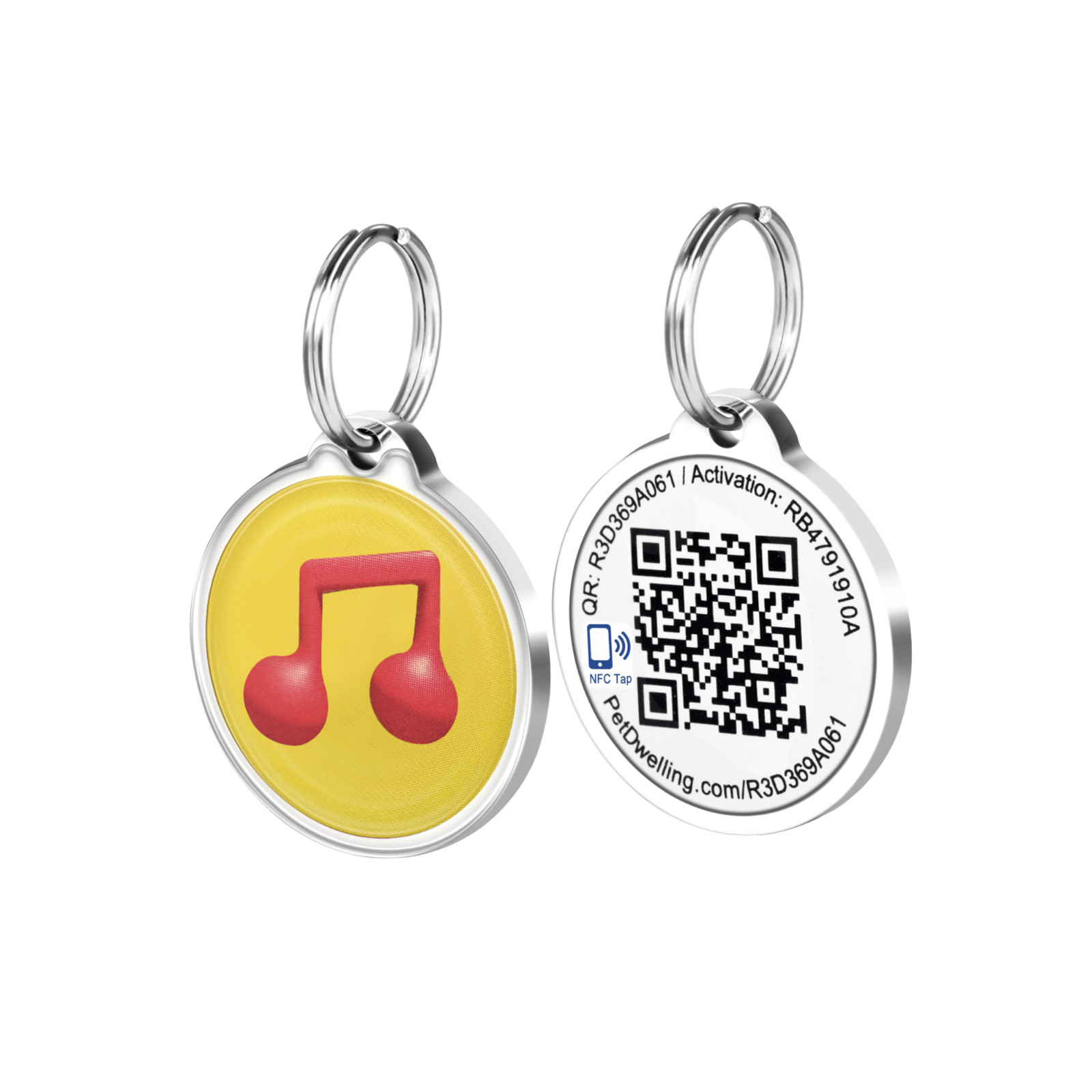 Pet Dwelling Symbol Smart Pet Tag for Dogs-Online Profile-Instant Scan GPS Alert
