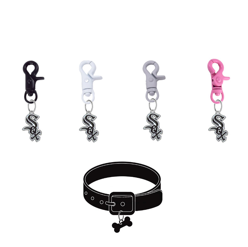 Chicago White Sox Pet Tag Collar Charm COLOR EDITION Baseball Dog Cat