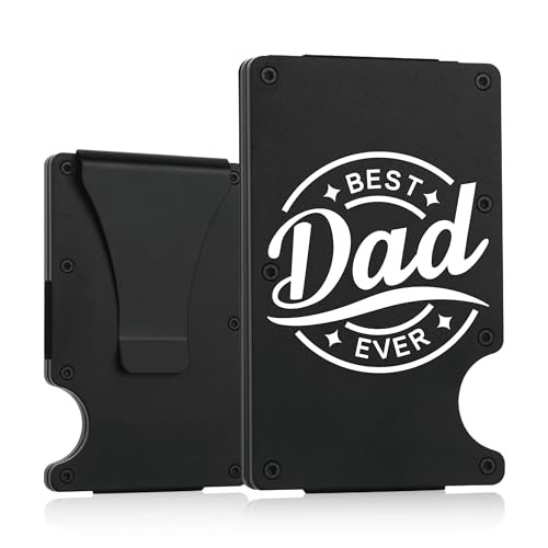 THTCSQ To My Dad Gifts,Minimalist Personalized Engraved Metal Best Dad