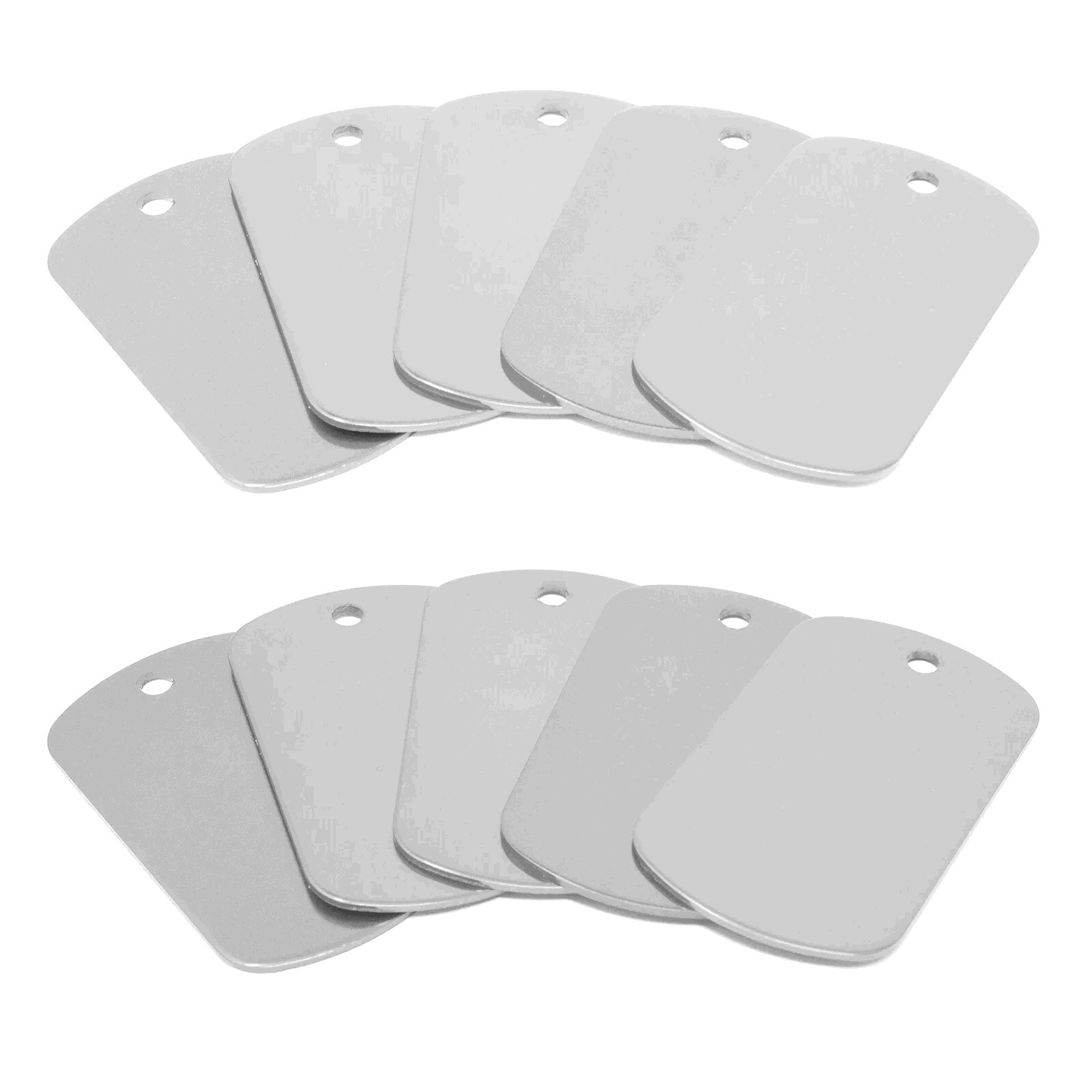 WHOLESALE LOT 500PCS 9 COLORS BLANK DOG TAG SHINY Aluminum ARMY MILITARY SPEC