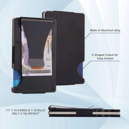 To My Son Gifts,Minimalist Personalized Engraved Metal Wallet,Slim Never forget