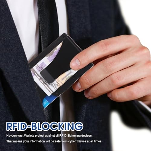 To My Son Gifts,Minimalist Personalized Engraved Metal Wallet,Slim Never forget