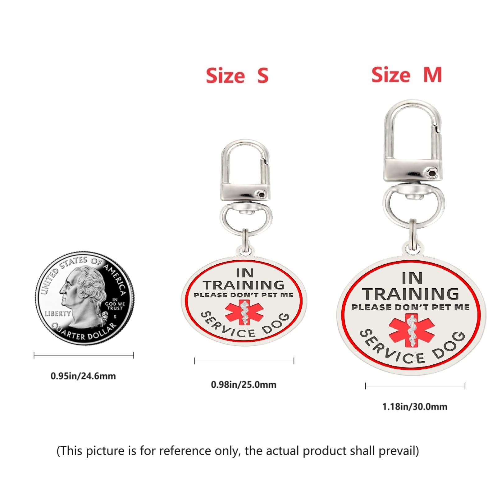 in Training Patch 2 Pcs, in Training Tag Removable to Collar, Harness Medium-…