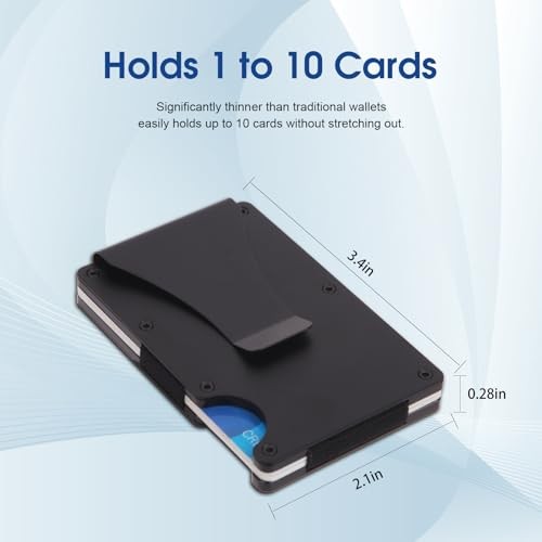 To My Son Gifts,Minimalist Personalized Engraved Metal Wallet,Slim Never forget