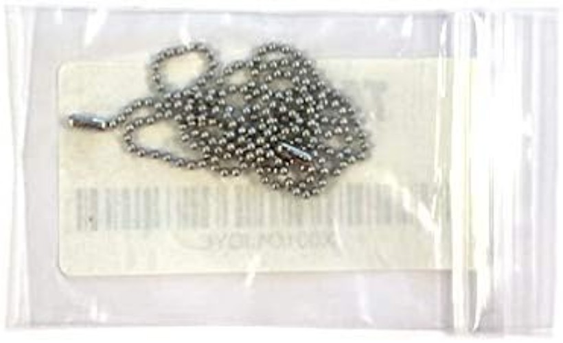 2-Piece Military Dog Tag Chain Set – Heavy Duty 27″ + 4.5″ Steel Chains