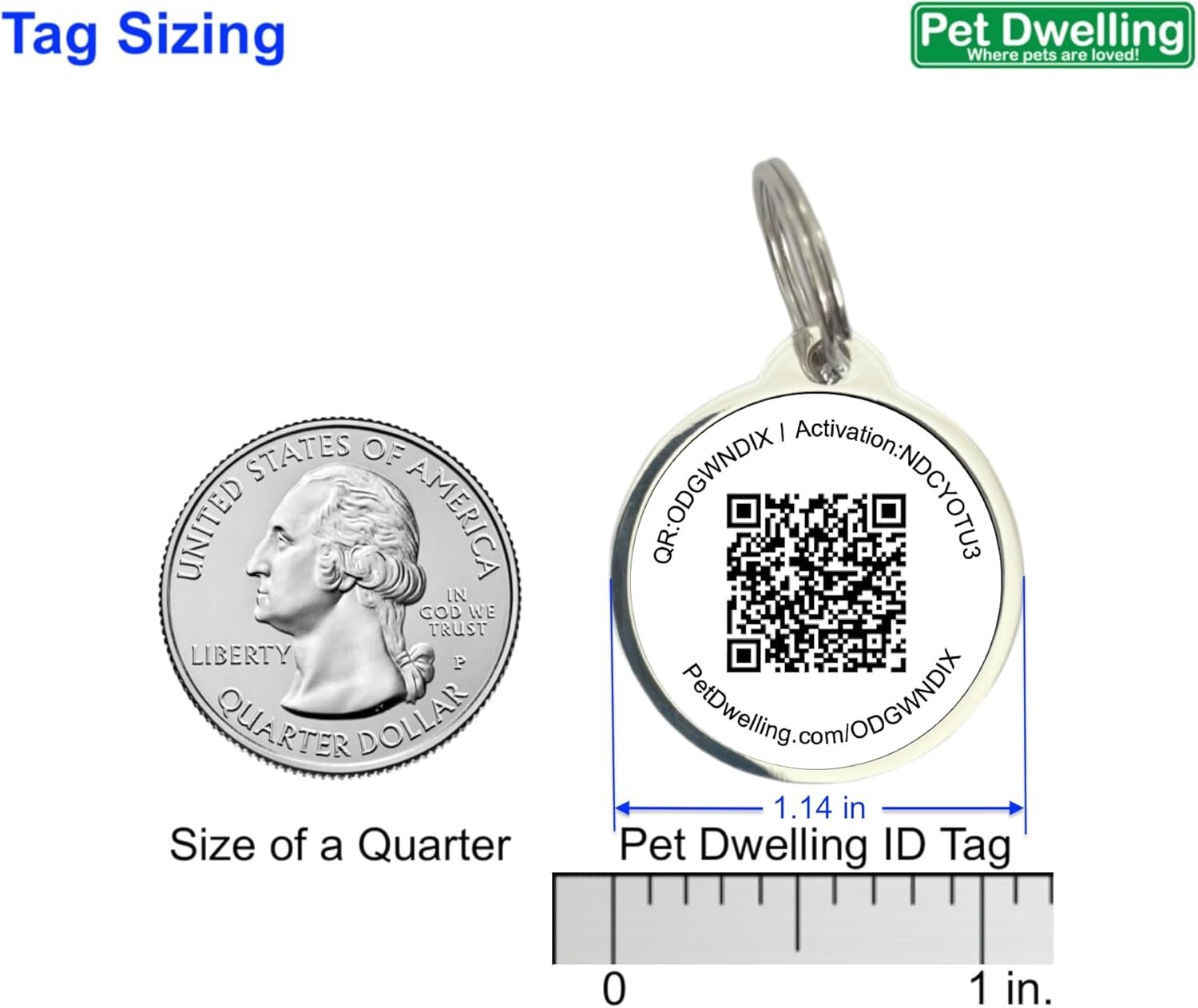 Weather-Resistant QR Pet Tag with Personalized Profile & Scan Alerts – Pink Paw