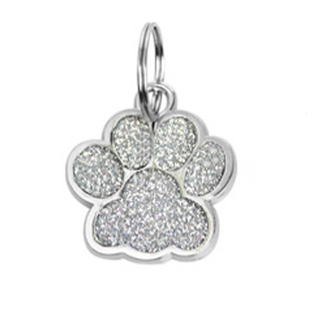 Personalized Dog Tag Engraved Cat Pet ID Name Collar Glitter Puppy Tag Custom