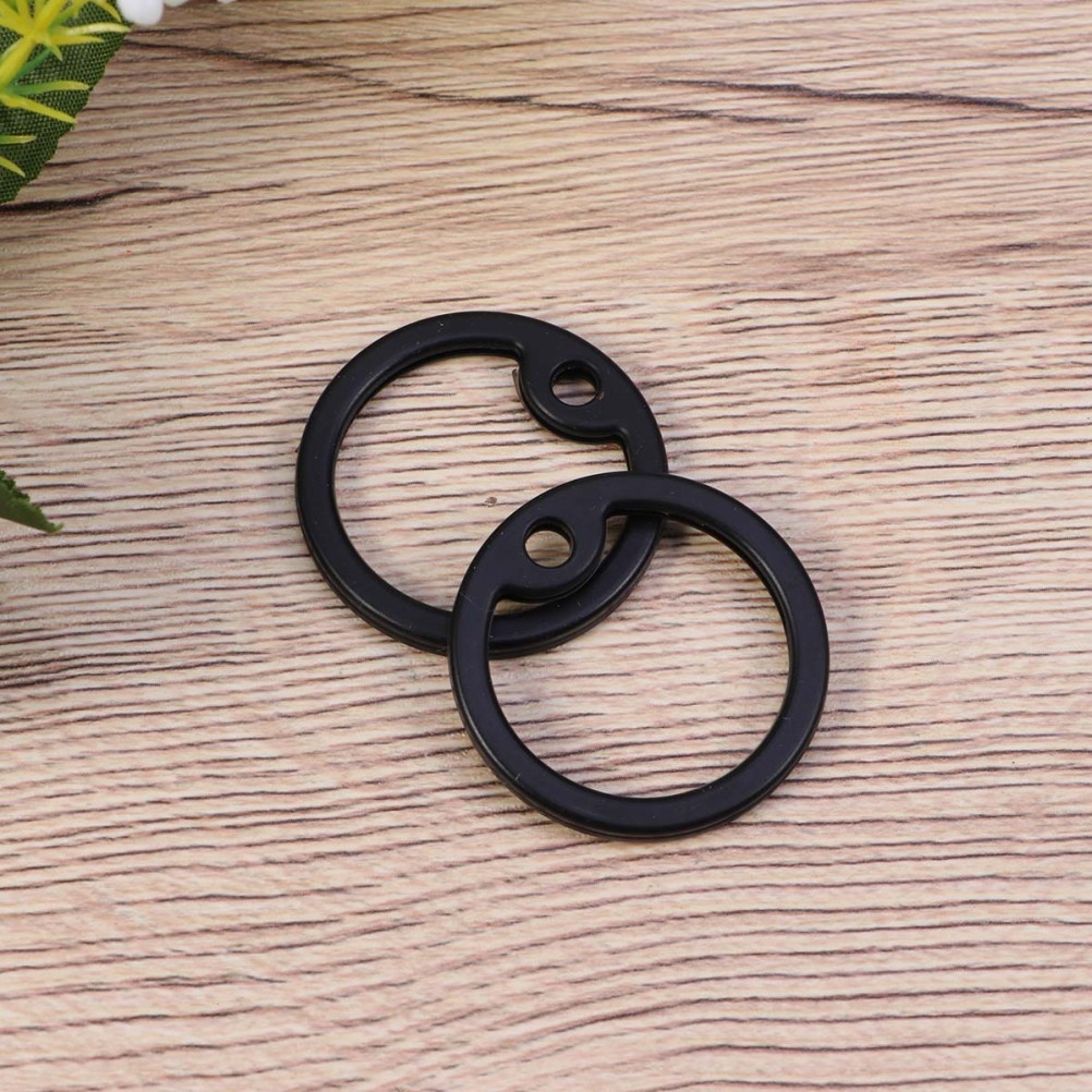 2Pcs Military Dog Tag Silencers Durable Silicone Black Noise Silencers