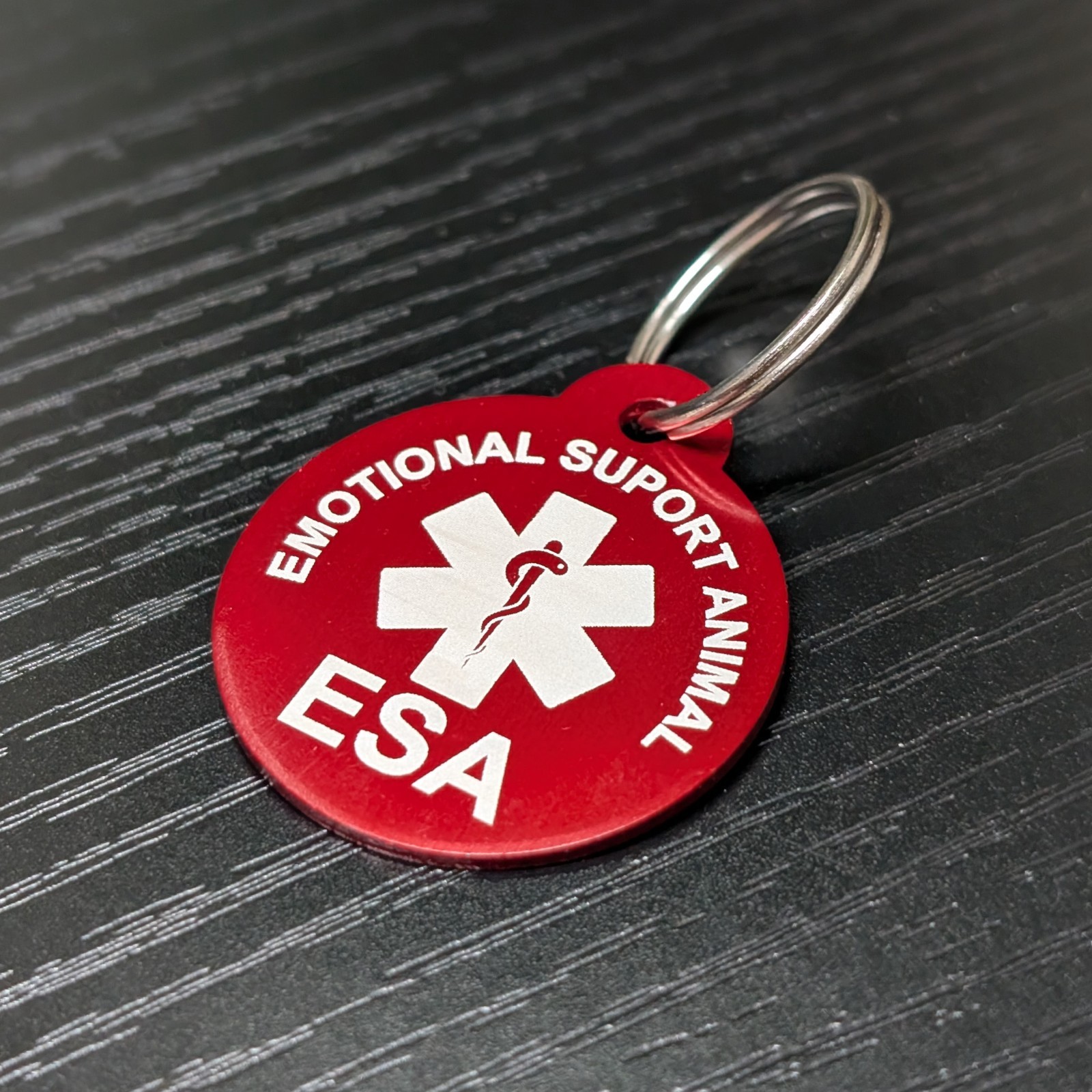 Emotional Support Animal ESA Custom Personalized Pet tags Engraved ID Tag