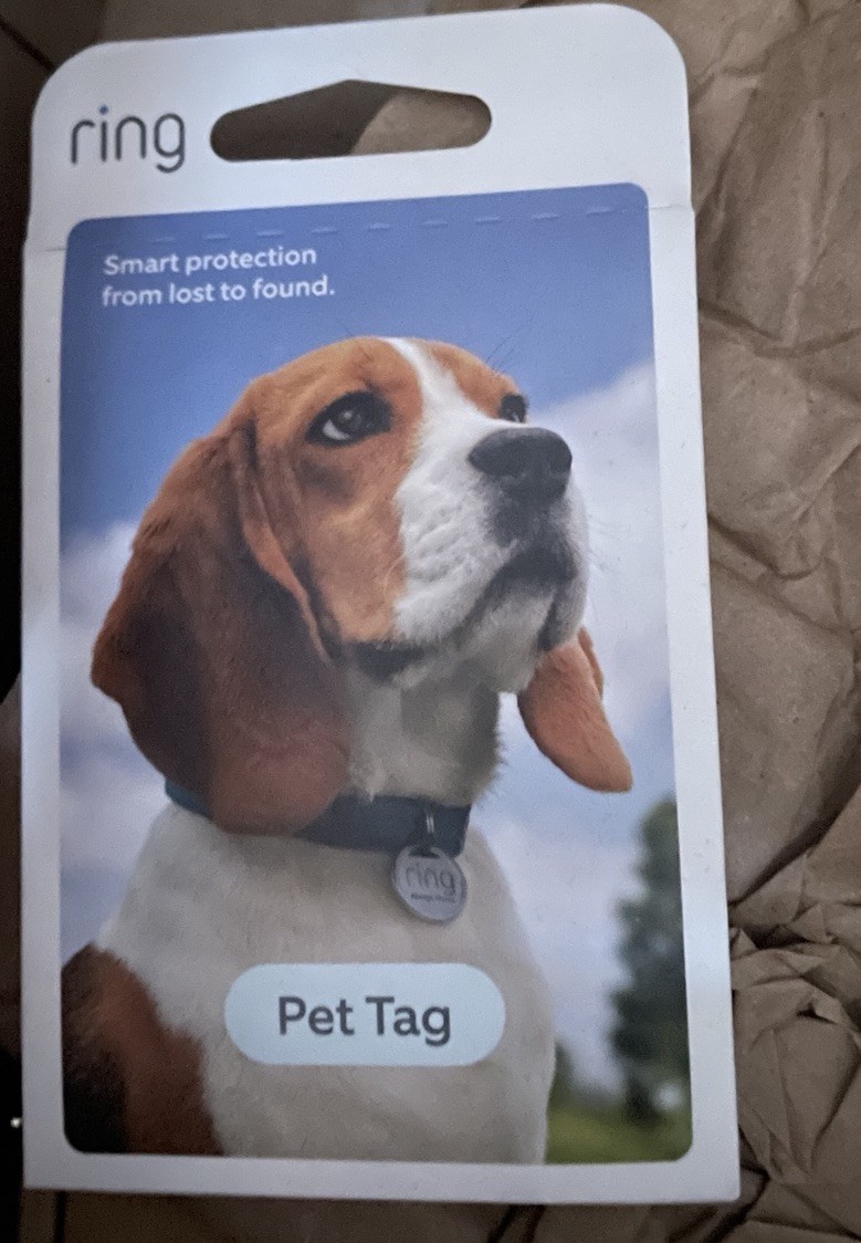Ring Pet Tag (With QR Code) Smart Protection – With Real-Time-Scan Alerts – New