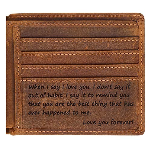 Engraved Personalized Wallet For Men – Gift For Boyfriend, Husband For-men-001