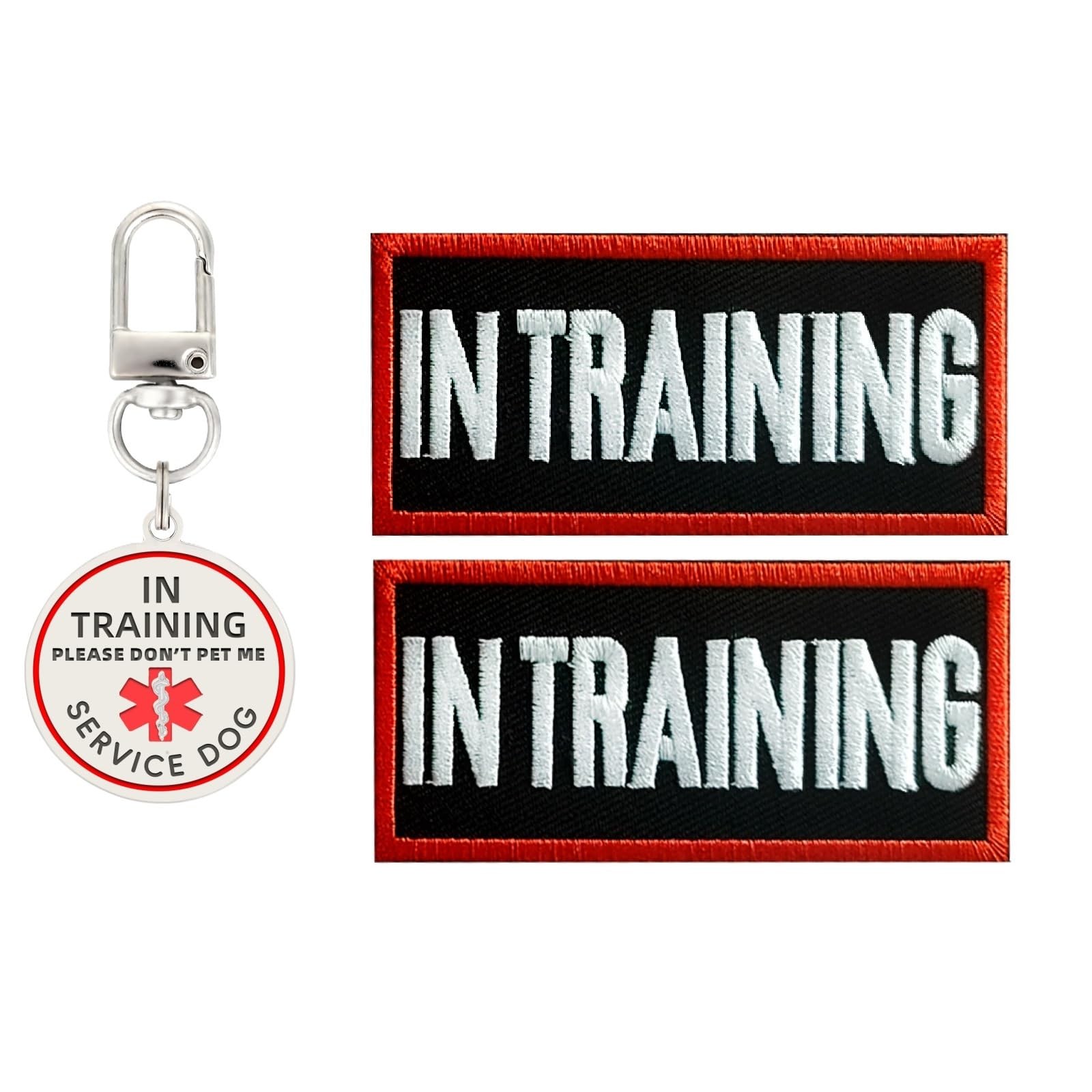 in Training Patch 2 Pcs, in Training Tag Removable to Collar, Harness Medium-…