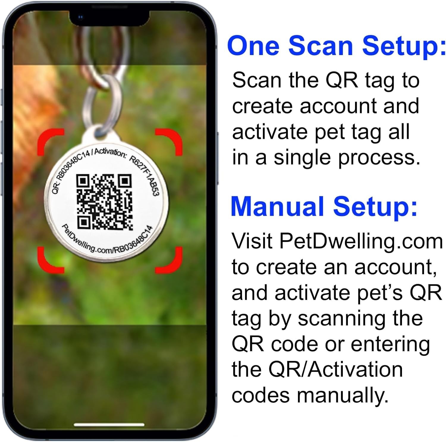 Gold and White QR Pet Tag – Instant Location Alerts for Dogs & Cats, 1.14″