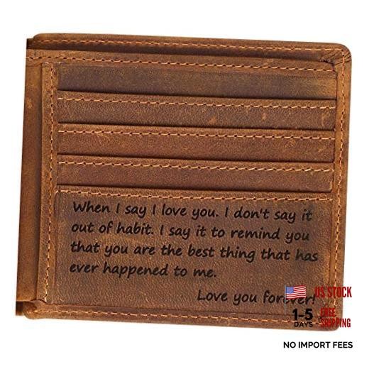 Engraved Personalized Wallet For Men – Gift For Boyfriend, Husband For-men-001