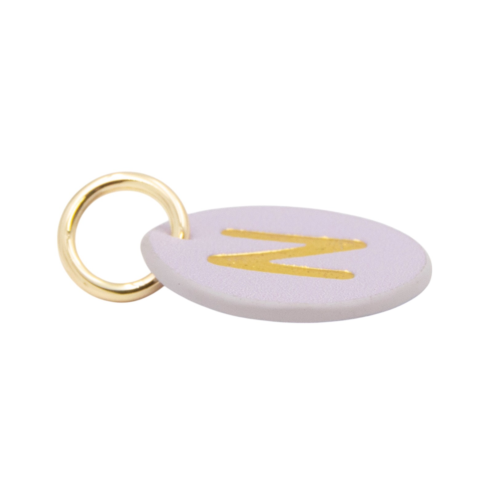 The Cuddle Collab Wear & Share Charm Faux Leather “N” Monogram in Purple
