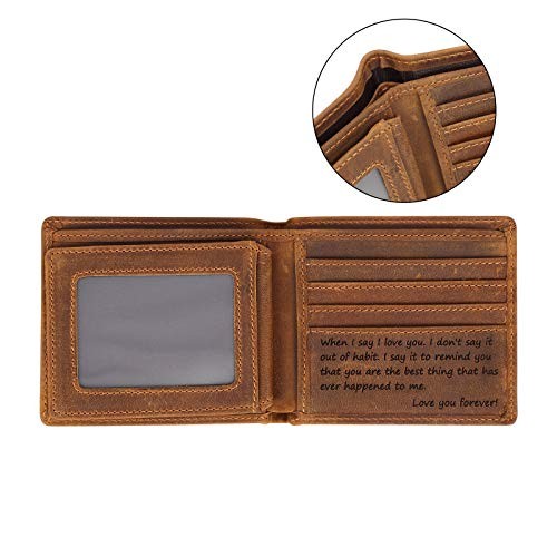 Engraved Personalized Wallet For Men – Gift For Boyfriend, Husband For-men-001