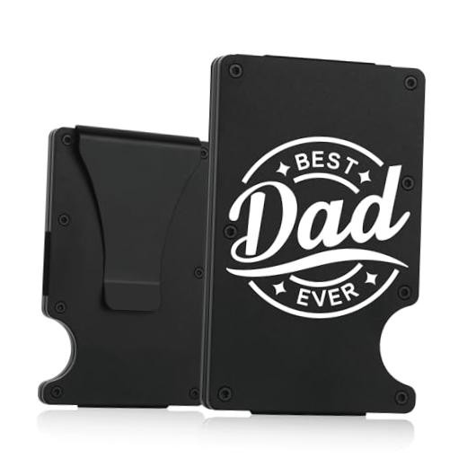 THTCSQ To My Dad Gifts,Minimalist Personalized Engraved Metal Best Dad
