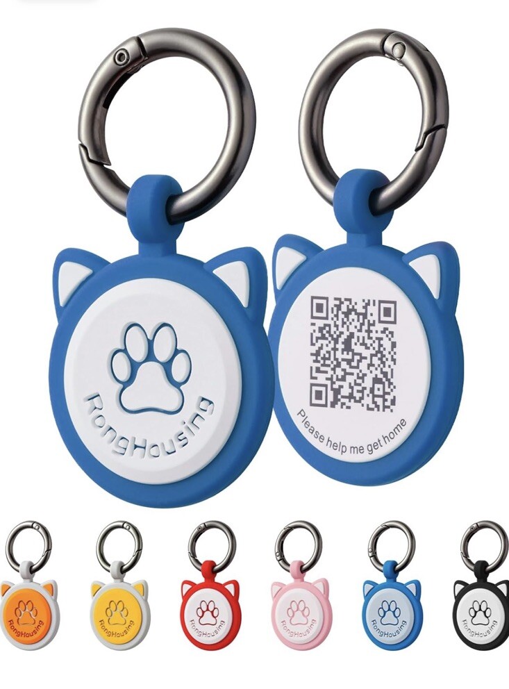 RongHousing QR Code Dog ID Tag, Scannable QR Code Smart Pet Tag For Dogs & Cats