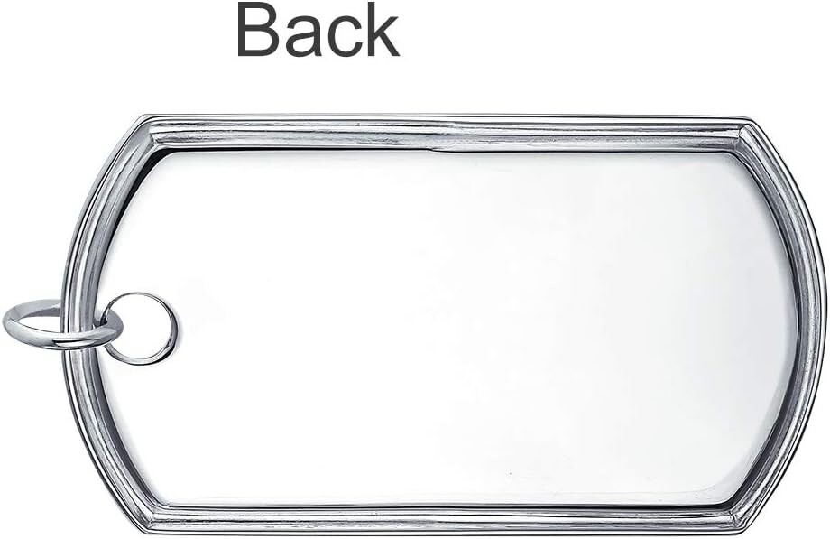 Personalized Dog Tag Pendant Necklace – Hypoallergenic Sterling Silver – 18 Inch