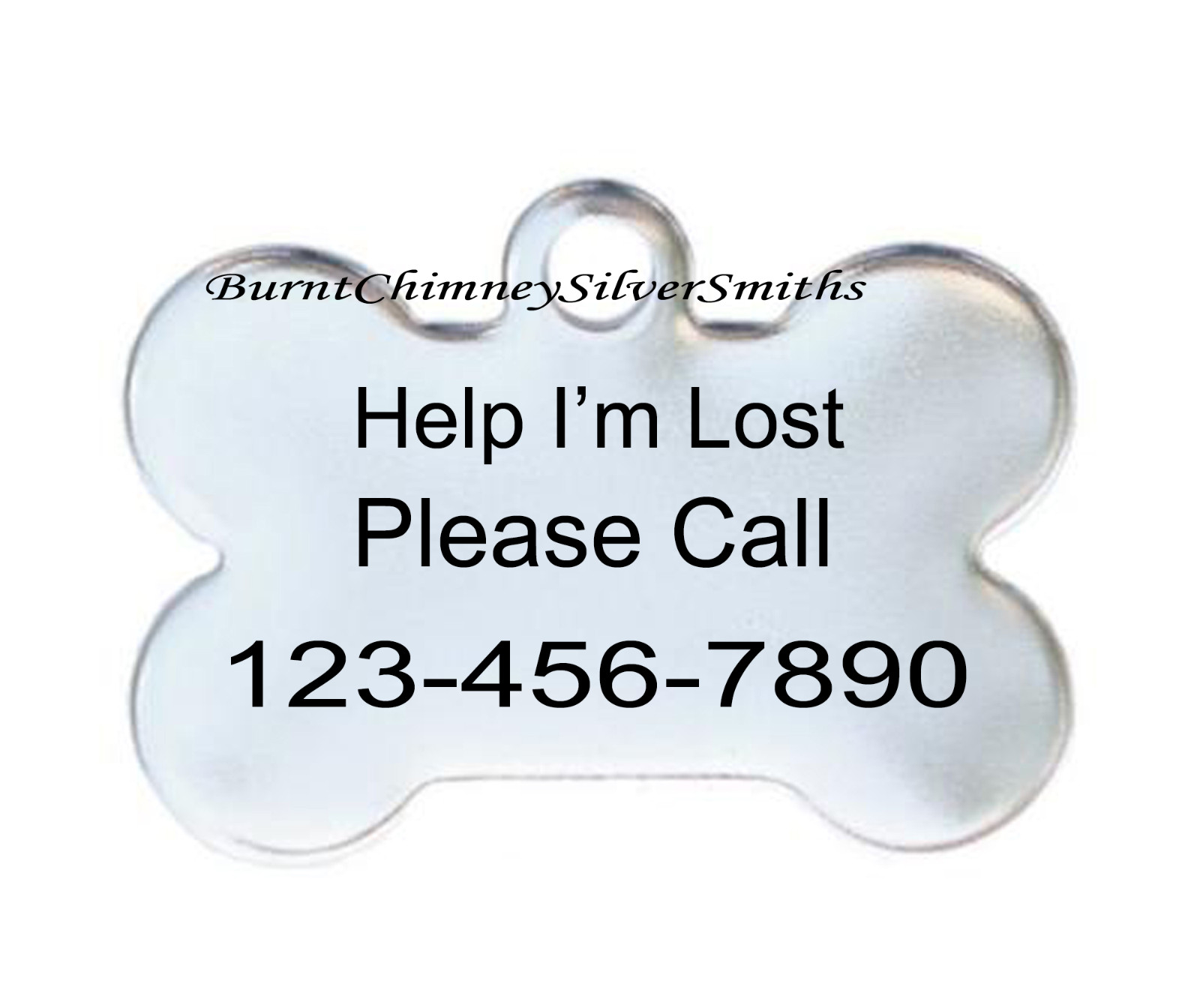 BONE PET TAG – Personalized Stainless Steel Dog Tag for Small to Medium Pets