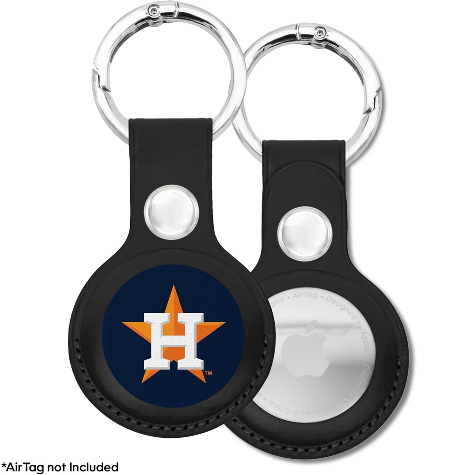 Pets First MLB Keychain Apple Air Tag Holder for Dogs & Cats Leather Airtag Case