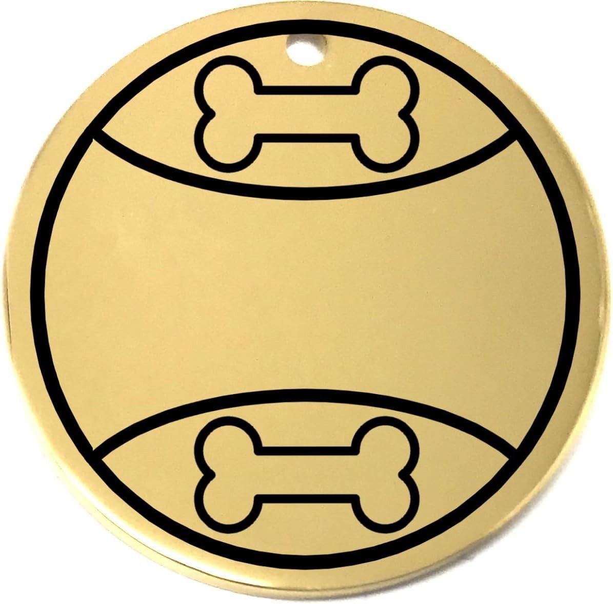 Personalized Play Ball Pet ID Tag -Laser Engraved Name Tag for Dog or Cat Collar